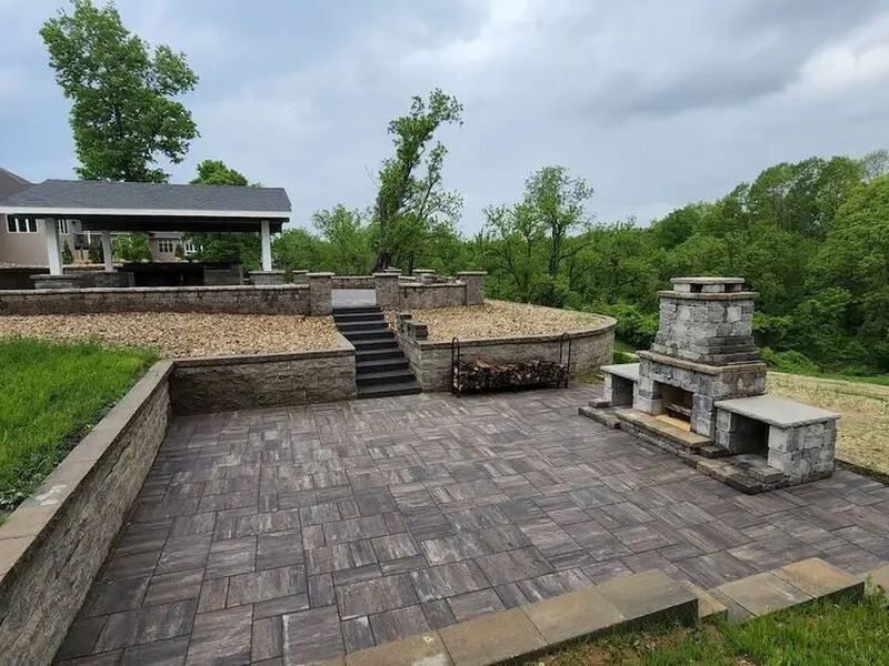 Concrete contractors job in the Clark Park neighborhood of Champaign