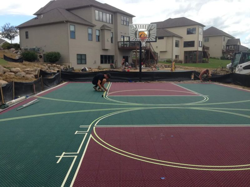 Concrete contractors job in the Sawgrass neighborhood of Champaign